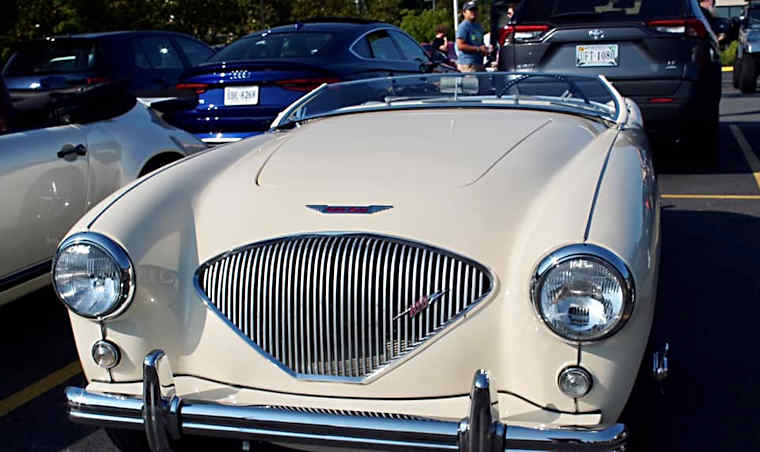 Austin-Healey 100 at Cars & Coffee. Photo credit: Barry Forte.