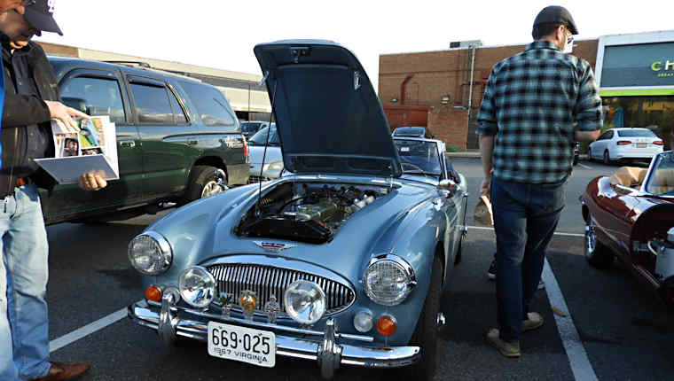 Austin-Healey 3000 at Cars & Coffee. Photo credit: Barry Forte