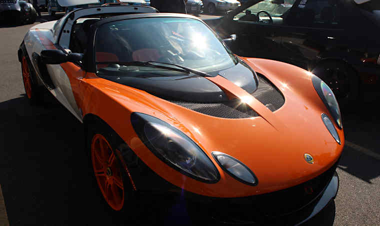 Lotus Elise at Cars & Coffee Charlottesville, Virginia. Photo credit: Barry Forte.