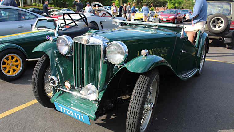 MG TC at Cars & Coffee Charlottesville, Virginia. Photo credit: Barry Forte.