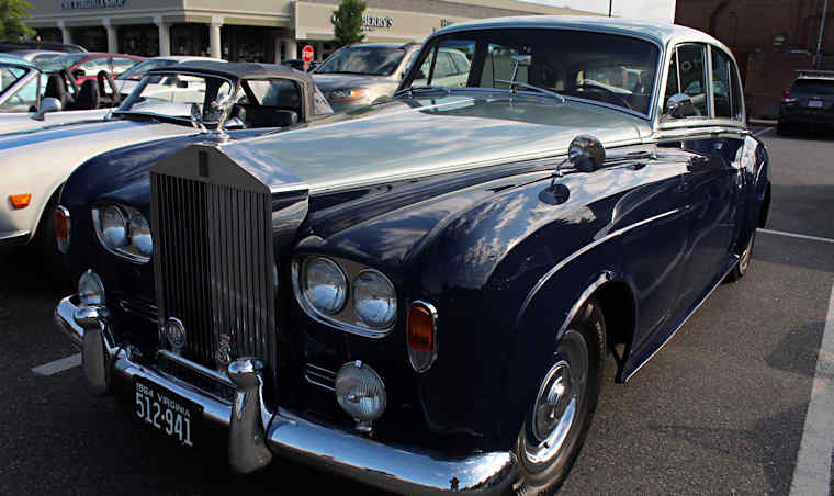 Majestic Rolls Royce Silver Cloud at Cars & Coffee Charlottesville. Photo credit: Barry Forte.