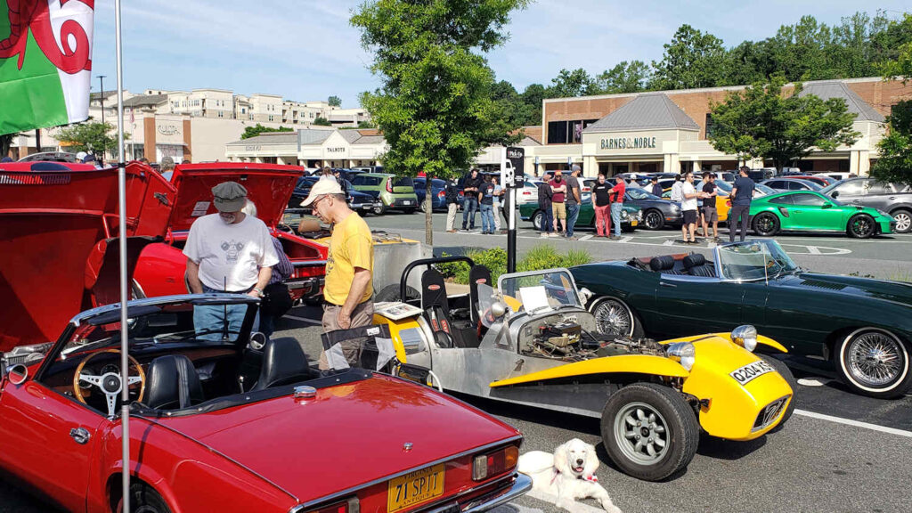 Charlottesville Cars & Coffee -Spitfire, Seven, E-Type