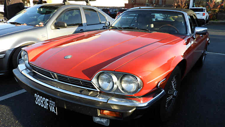 Jaguar XJS at Cars & Coffee Charlottesville. Photo credit: Barry Forte.