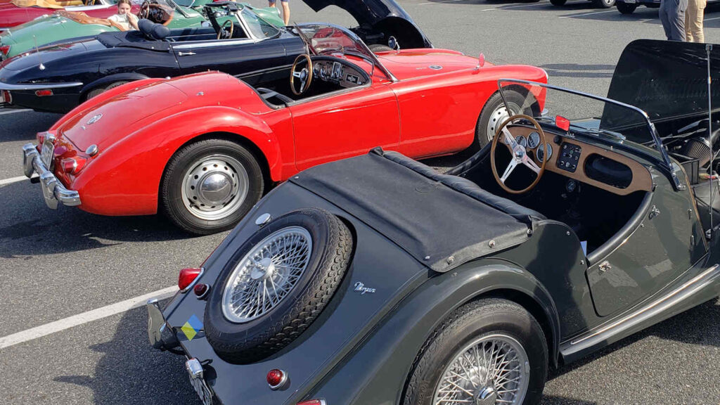 Charlottesville Cars & Coffee - Morgan and MGA