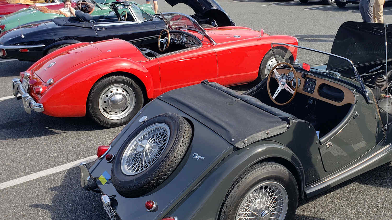 Charlottesville Cars & Coffee - Morgan and MGA