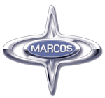 Marcos British sports car logo
