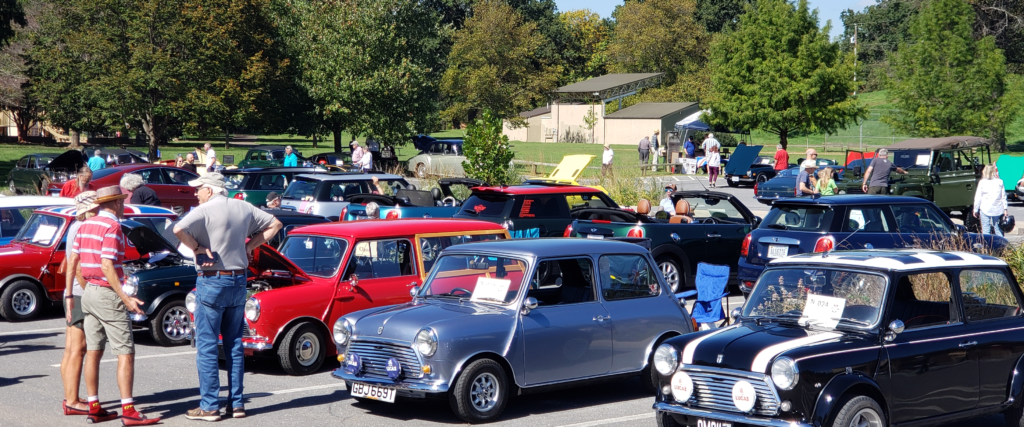 Minis at the 2024 SVBCC Fall Festival car show