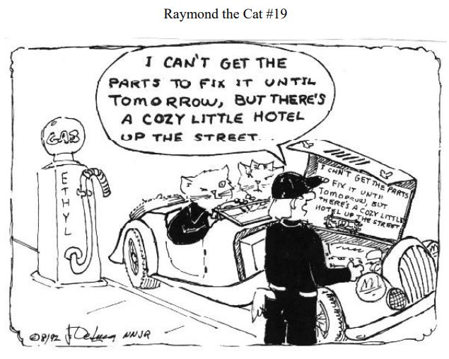 Raymond the Cat #19 cartoon by Joe DeLuca