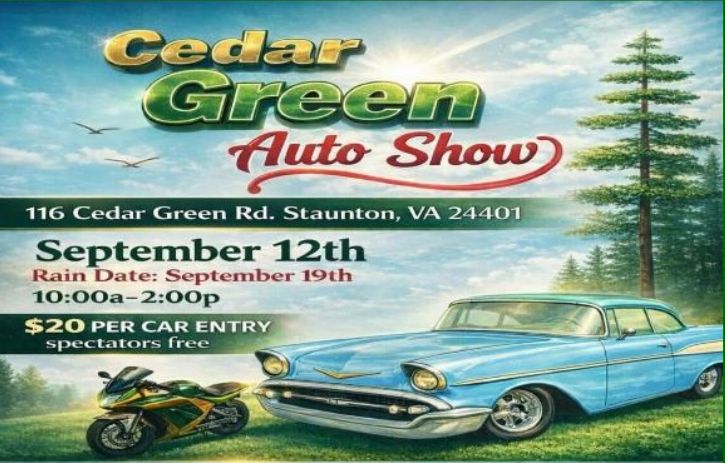 Cedar Green Car Show, Staunton VA